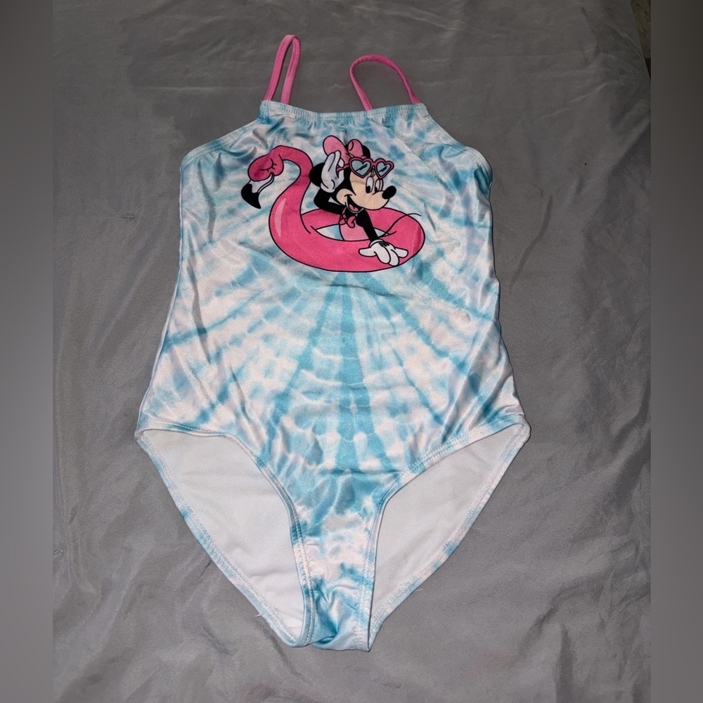 Disney Blue and Pink Kids Swim One Piece